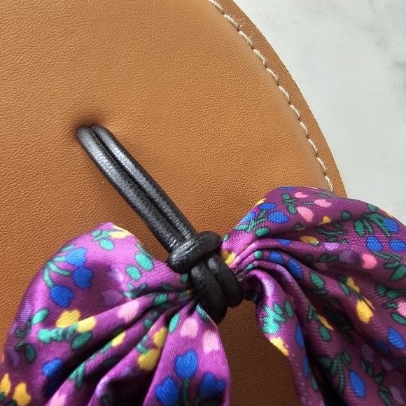 Matilda Jane Toes In The Sand Purple Floral Flip Flop Sandals Size 10 - Picture 6 of 12